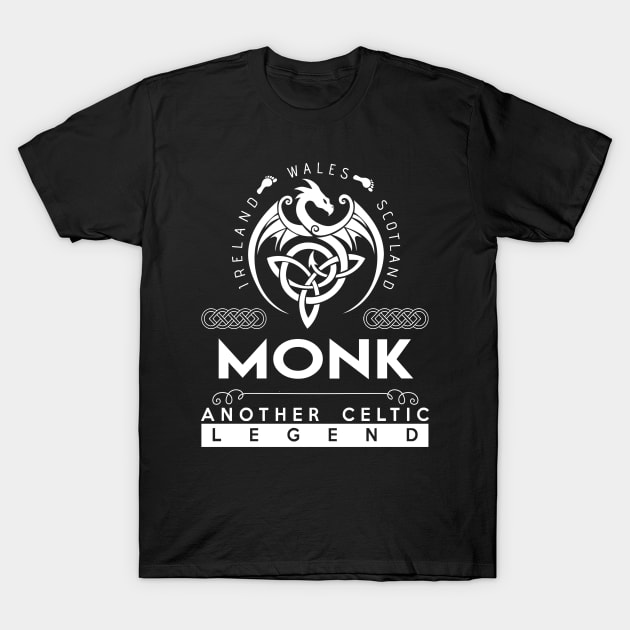 Monk Name T Shirt - Another Celtic Legend Monk Dragon Gift Item T-Shirt by harpermargy8920